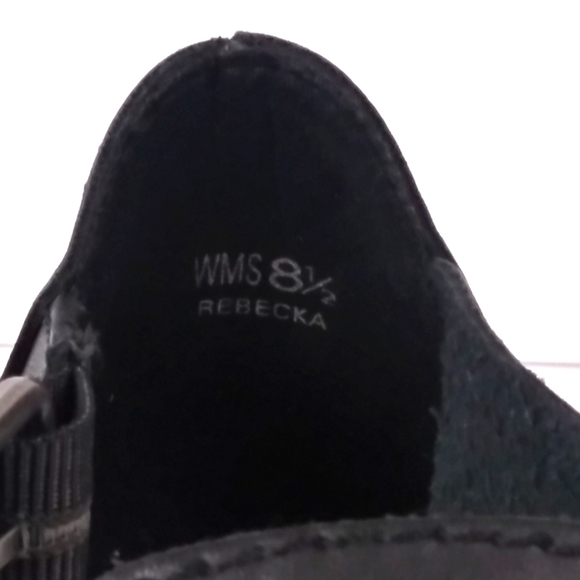 Report Rebecka black chunky heels women's size 8.5 - Picture 8 of 8